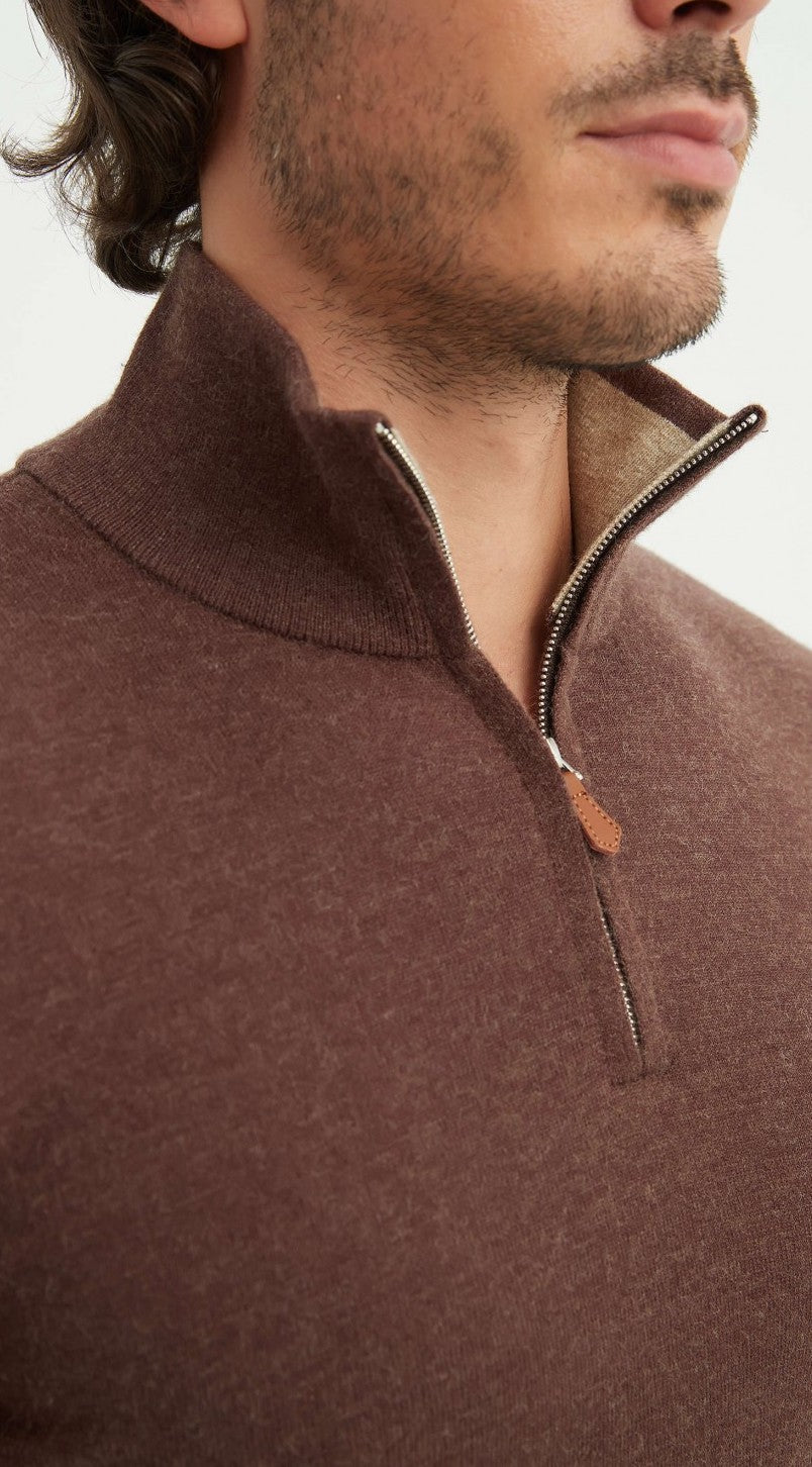 Half-zip Trui