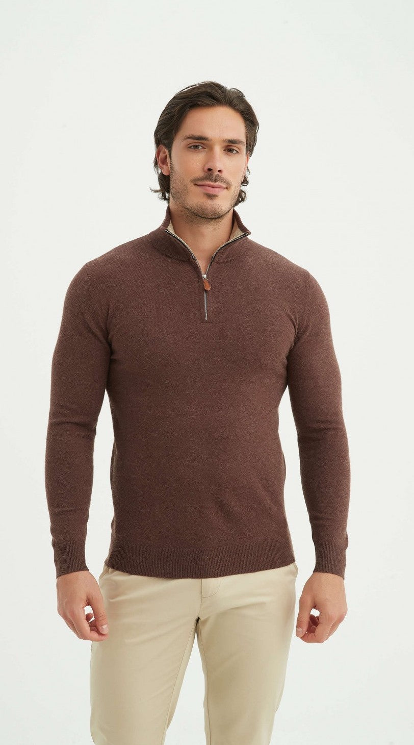 Half-zip Trui