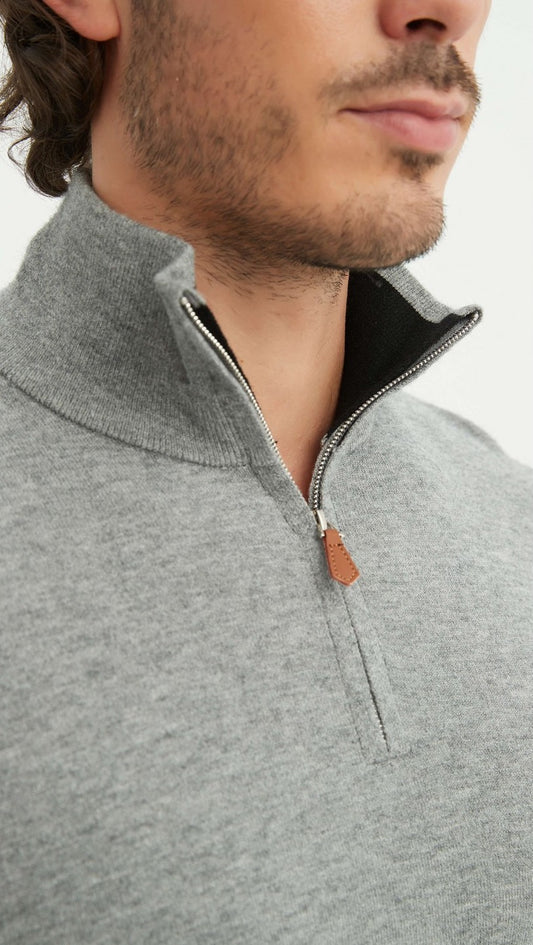 Half-zip Trui