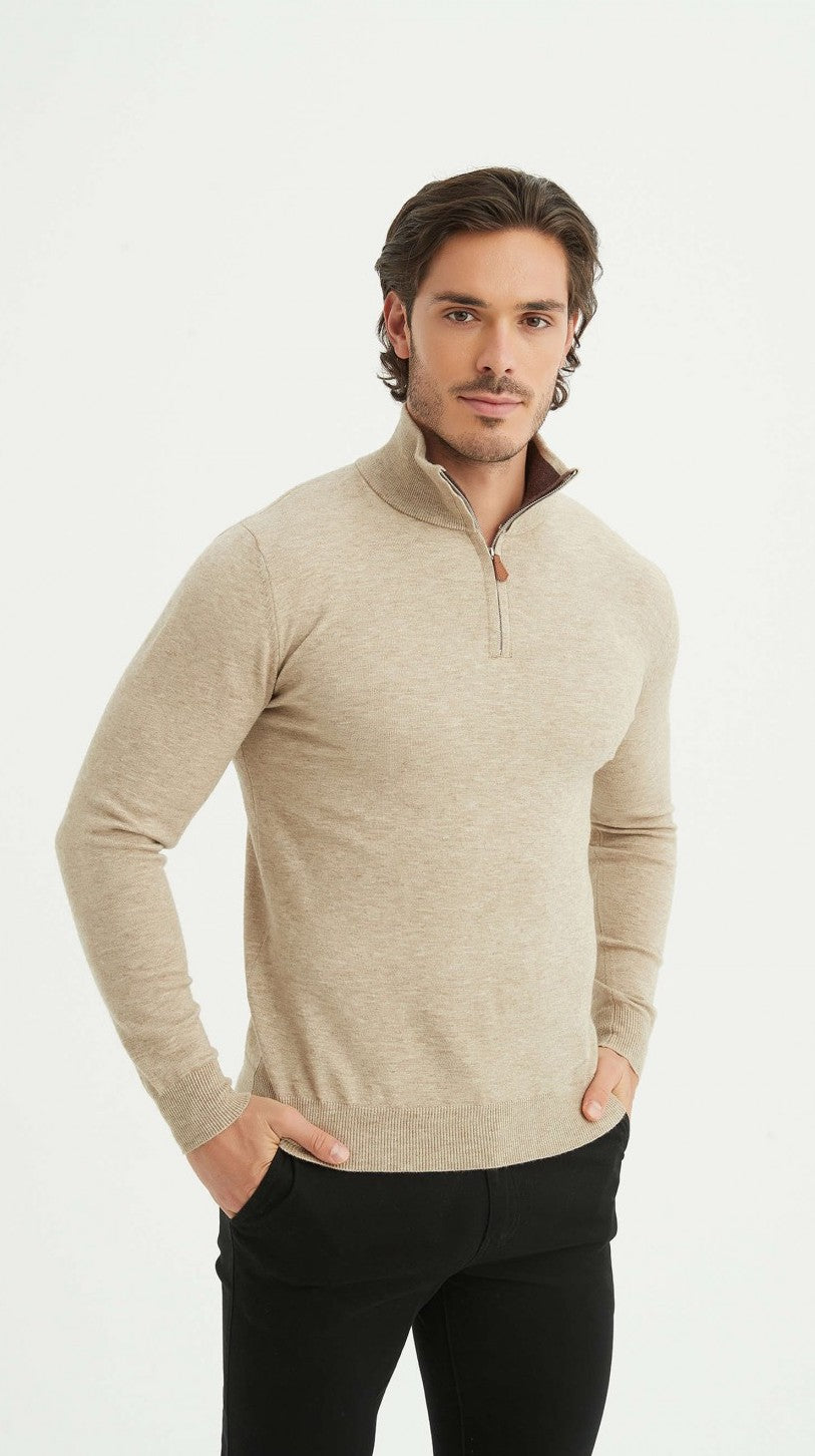 Half-zip Trui