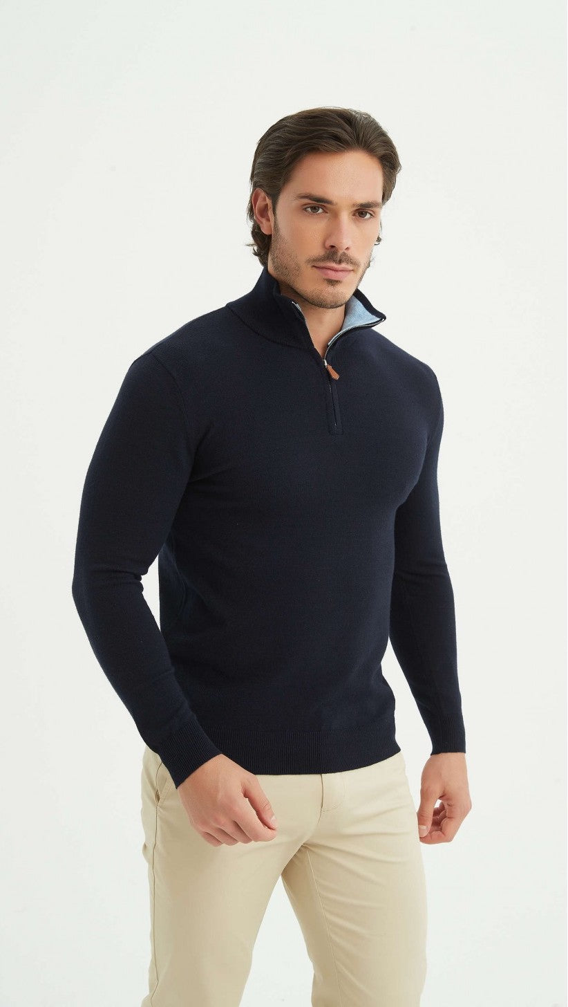 Half-zip Trui